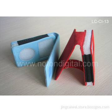 Stand Style leather case for iPod Classic